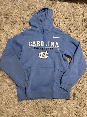 Nike Light Blue Pullover Hoodie with Swoosh Tag